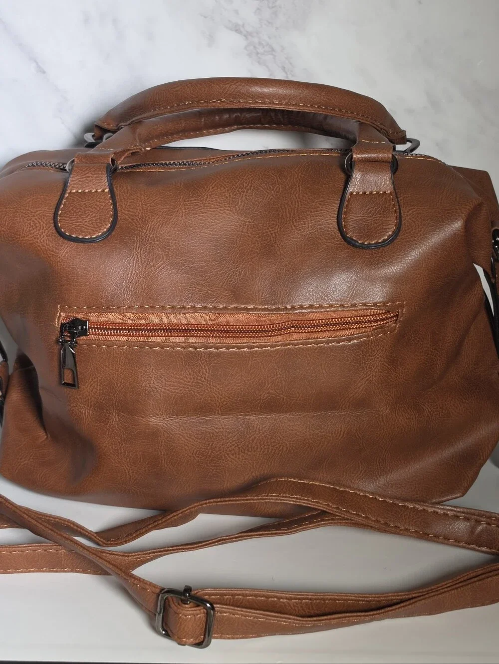 Classic Brown Men’s Satchel Bag - Unbranded